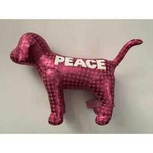 Victorias Secret PINK Dog Plush Metallic Hot Pink Magenta Dots CS7